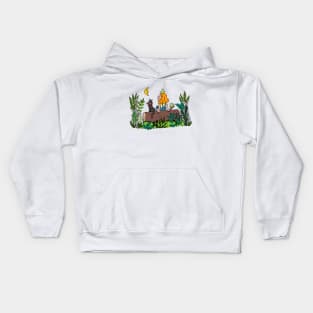 Moon Gazing Kids Hoodie